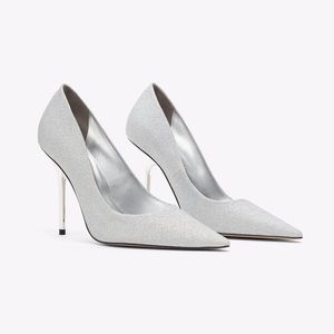 Classic Glitter Heels from Good American